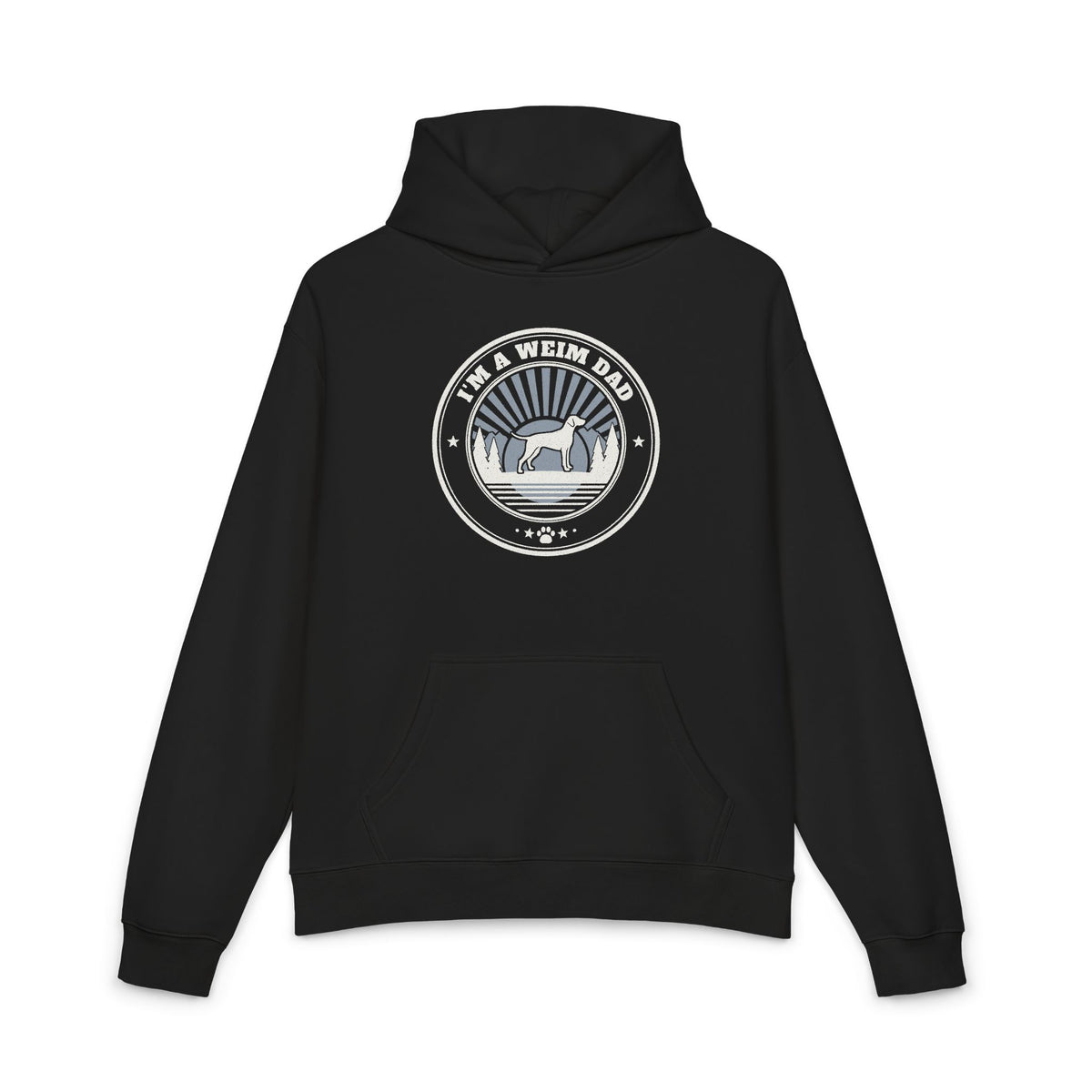 Weim Dad Badge Hoodie