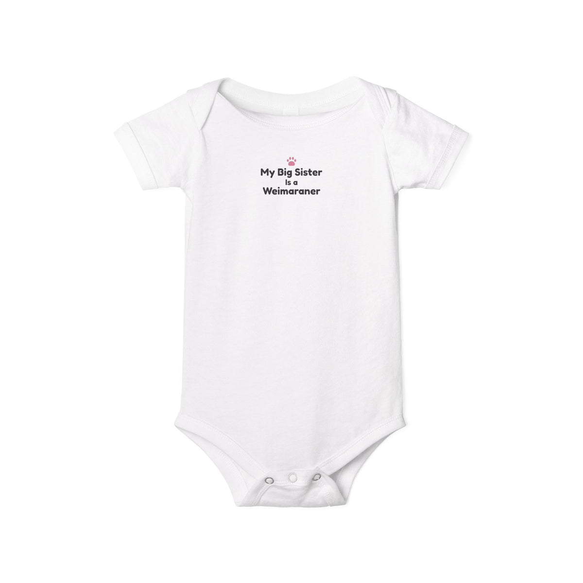 My Big Sister Is a Weimaraner Baby Onesie