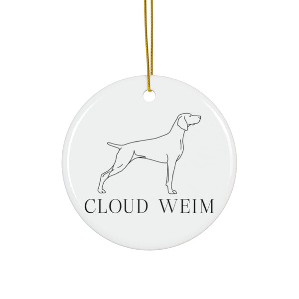 Cloud Weim Logo Ceramic Ornament